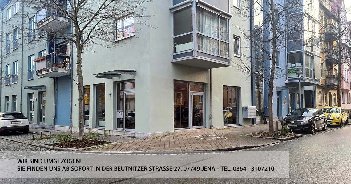 Wir sind umgezogen! das Büro stock landschaftsarchitekten finden Sie ab sofort in der Beutnitzer Strasse 27 in 07749 Jena. Tel.: 03641 3107210